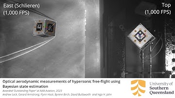 Optical aerodynamic measurements of hypersonic free-flight using Bayesian state estimation