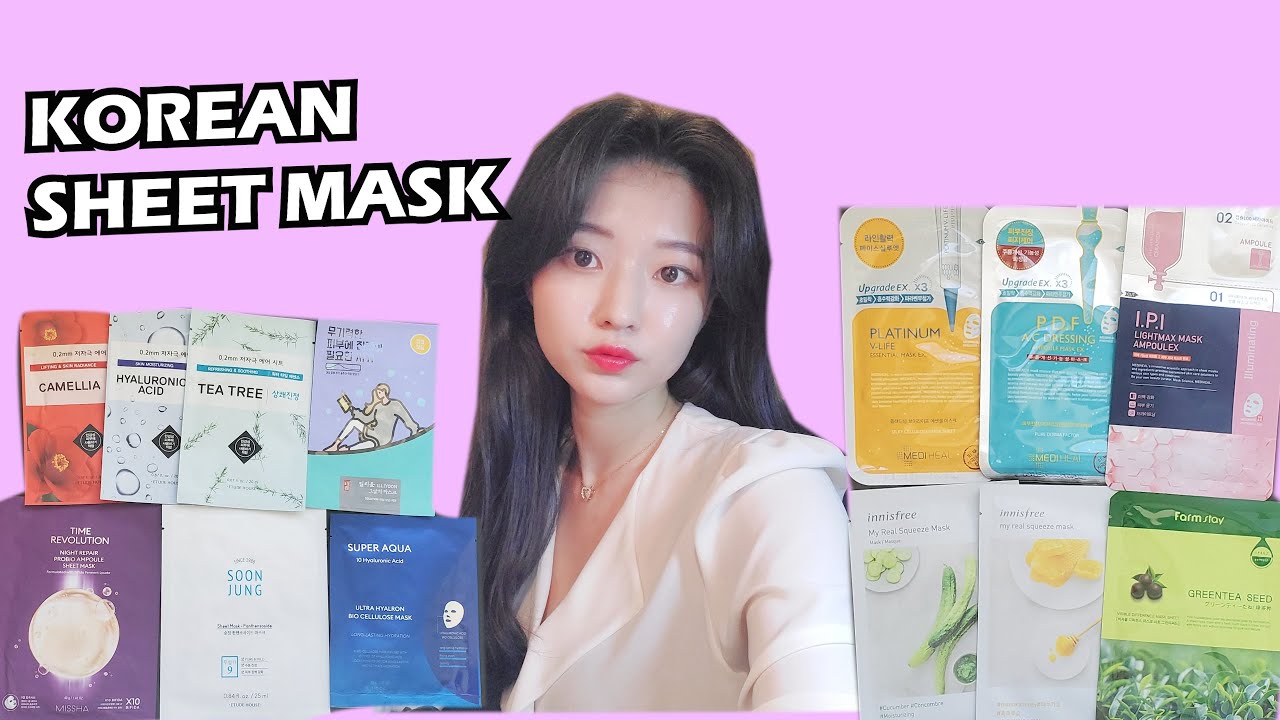 Korean Sheet Mask l How can I Choose good Sheet Masks for Sensitive Skin YouTube