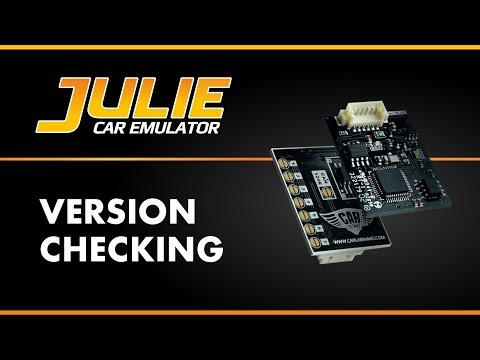 Julie™ Emulator - How to check version