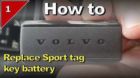 1. Volvo sport key tag Battery replacement #Volvo #smartkey