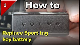 1. Volvo sport key tag Battery replacement #Volvo #smartkey