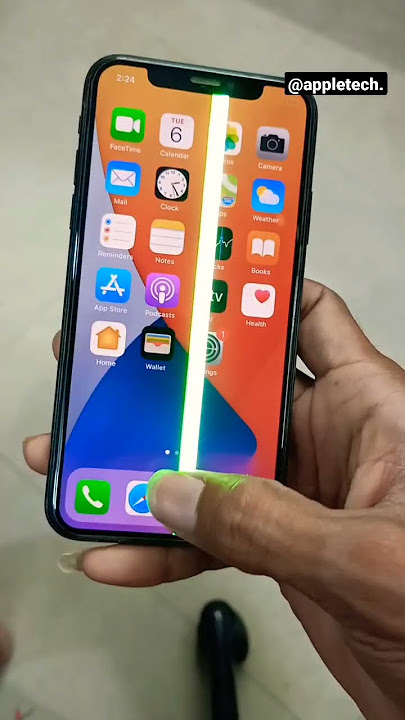 How do I fix the green line on my iPhone #shorts #shorts #iphone