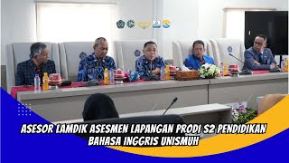 Berita Video Asesor Lamdik Asesmen Lapangan Prodi S2 Pendidikan Bahasa Inggris Unismuh
