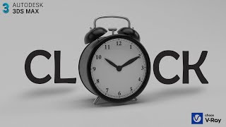 Alarm Clock Hard Surface 3D Model in 3dsmax | Render in V-ray