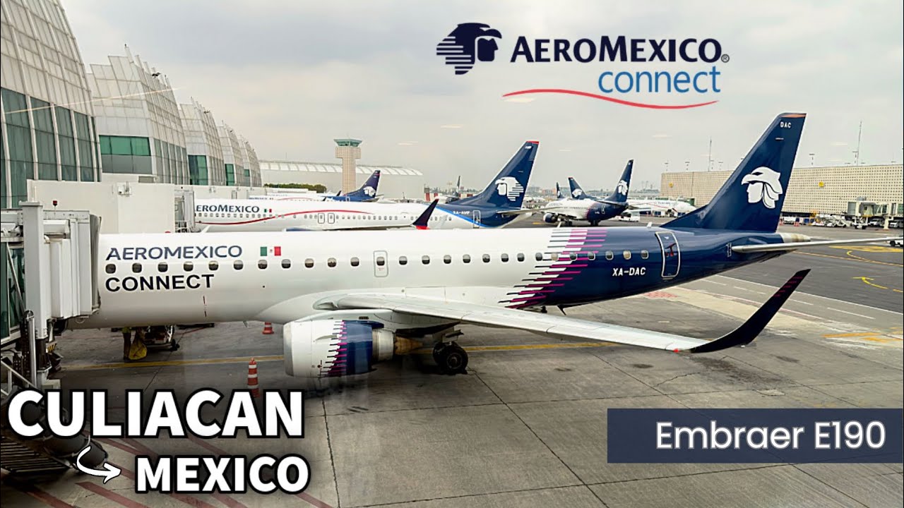 TRIP REPORT: Aeromexico E190 (Economica) | Culiacán (CUL) - Mexico (MEX) | Reporte de viaje 4K