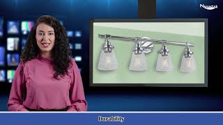 4 Lights Silver Chrome Vintage Style Bathroom Vanity Light Fixtures-NEPARTAK