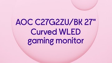 AOC C27G2ZU/BK Full HD 27" Curved WLED Gaming Monitor - Black - Product Overview