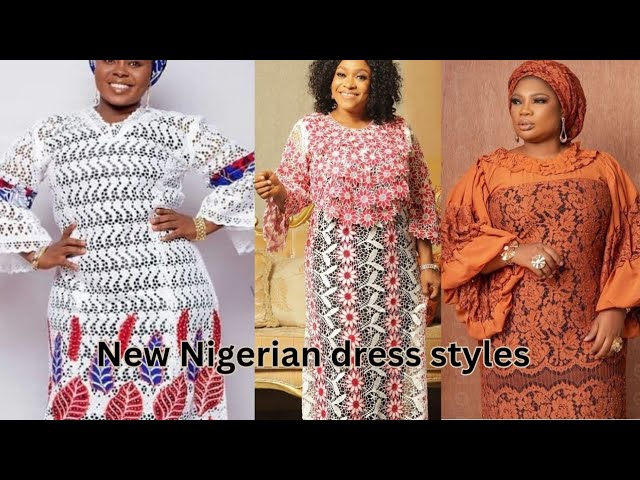 Stunning designs of African dry Senegal & Nigerian lace gowns styles for  beautiful ladies