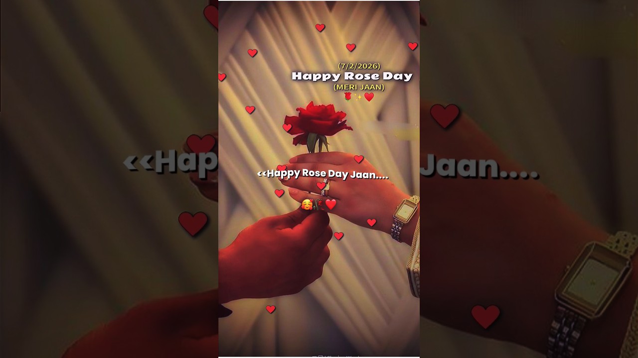 Rose Day Status 🌹|| Rose Day WhatsApp Status ♥️✨|| 