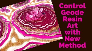 Control Geode Resin Art with New Method with great results!