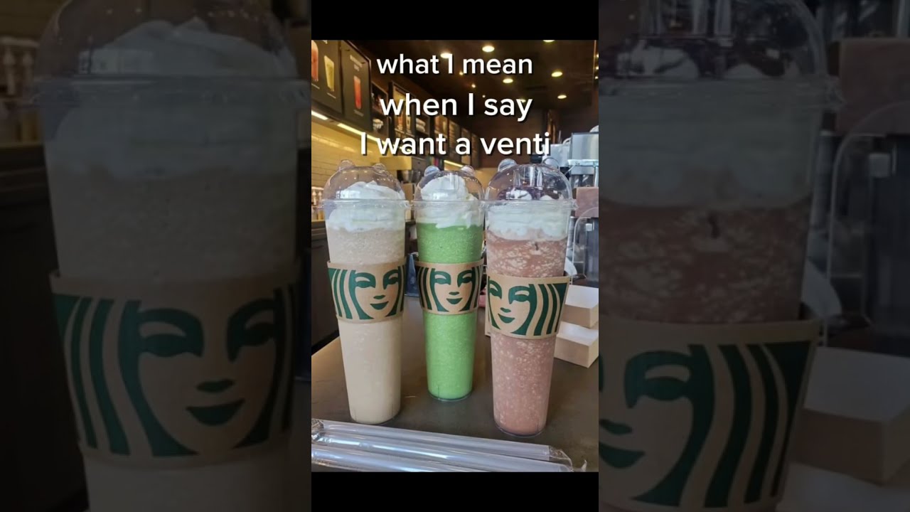 What S Ur Starbucks Order Viral Trend Venti Drink Blowup Shorts