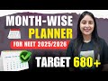 Neet 2025 complete target plan for serious neet aspirants neet neet2025 motivation