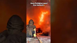 Brave firefighters guard lives fearlessly❤️🔥️#heartattack #help #foryou#firefighter#usa