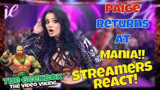 Streamers React! Paige returns to WWE! #wwe #wrestlemania #wrestling