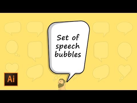 How to draw a speech bubble in Adobe Illustrator cc 2019. My method that I draw