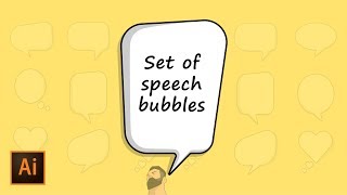 How to draw a speech bubble in Adobe Illustrator cc 2019. My method that I draw