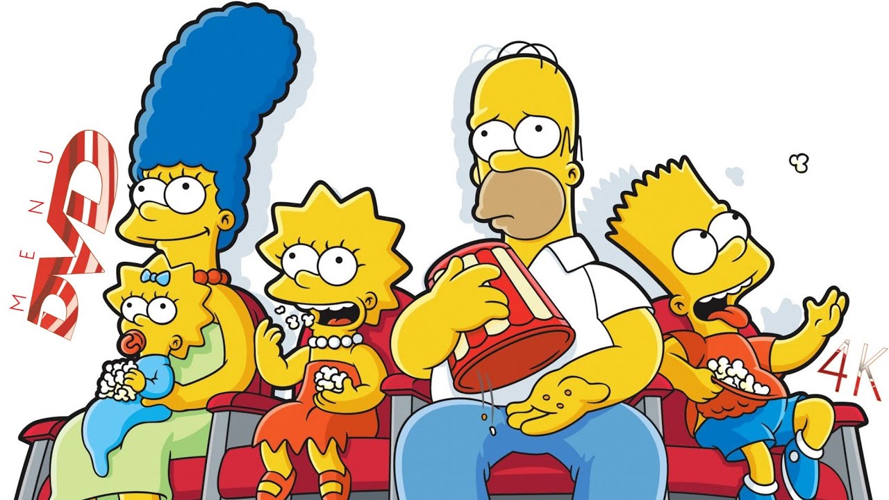 Menu de DVD-Os Simpsons: O Filme (De 2007) Em 4K