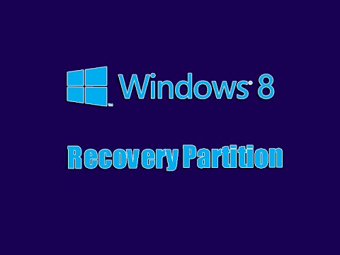 Windows 8 Bootable Recovery Partition