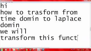 How to solve laplace transform by using Matlab