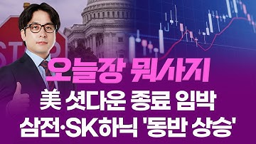 美 셧다운 종료 임박... 삼성전자·SK하이닉스 