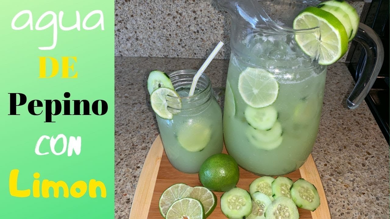 HOW TO MAKE AGUA DE PEPINO CON LIM N CUCUMBER WATER YouTube HOW TO MAKE AGUA DE PEPINO CON LIM N CUCUMBER WATER YouTube