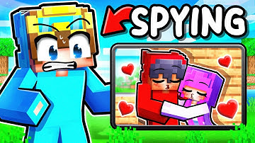 Using SECURITY CAMERAS To SPY On My CRUSH in Minecraft!