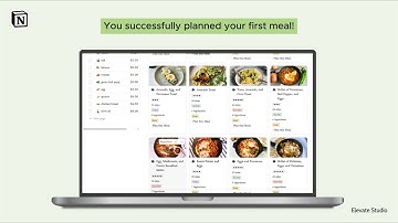 How to Plan Meals with One Click | Healthy Meal Planner Notion Template Tutorial