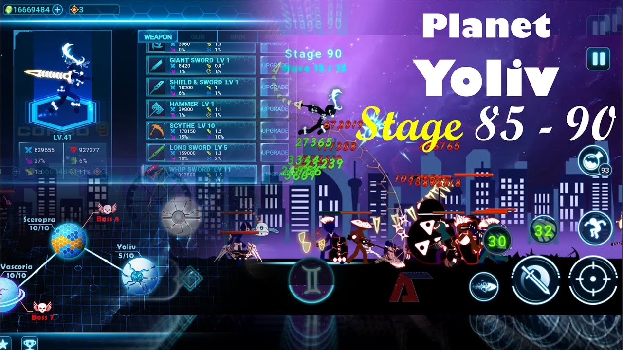 YOLIV STAGE 86 90 FINAL BOSS 🔥 STICKMAN GHOST 2