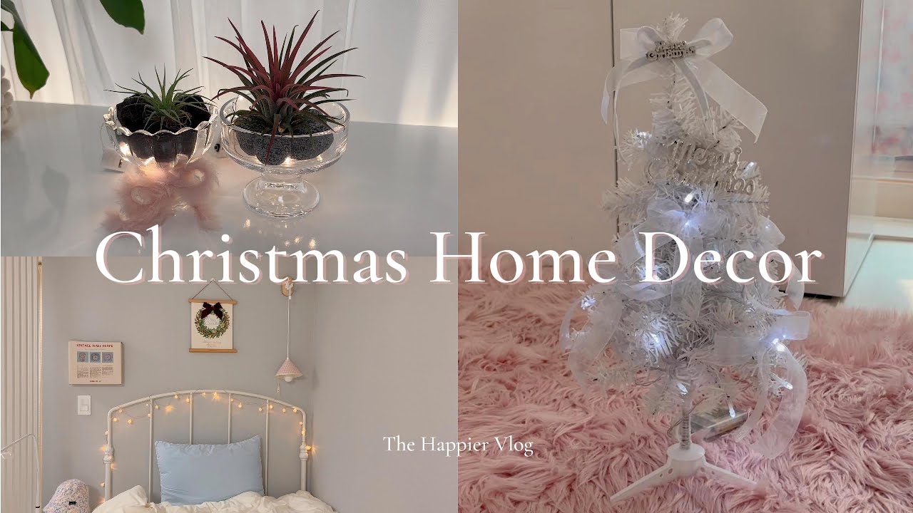 [vlog#29] [SUB] 풀나옴 크리스마스 테라리움 만들기 🪴🎅🦌 | 크리스마스 집 꾸미기🎄