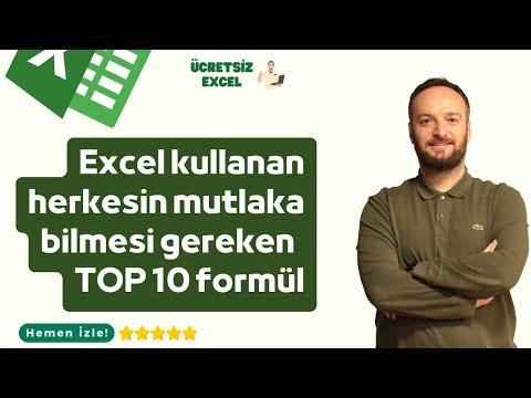 Excel Kullanan Herkesin Bilmesi Gereken TOP 10 Formül | Oğuzhan ÇOLAK