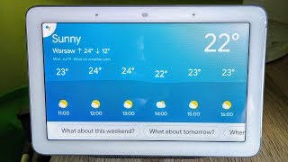 Google Home/Nest Hub - weather sounds: sunny, rain, storm, snow