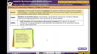HCGTV: CPT® Coding for Urinary Procedures - Insertion of Transurethral Ablation Transducer