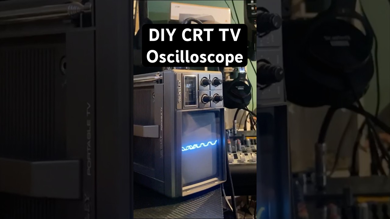 Watch Repurpose your old CRT TV into an oscilloscope! #shorts on YouTube Watch Repurpose your old CRT TV into an oscilloscope! #shorts on YouTube