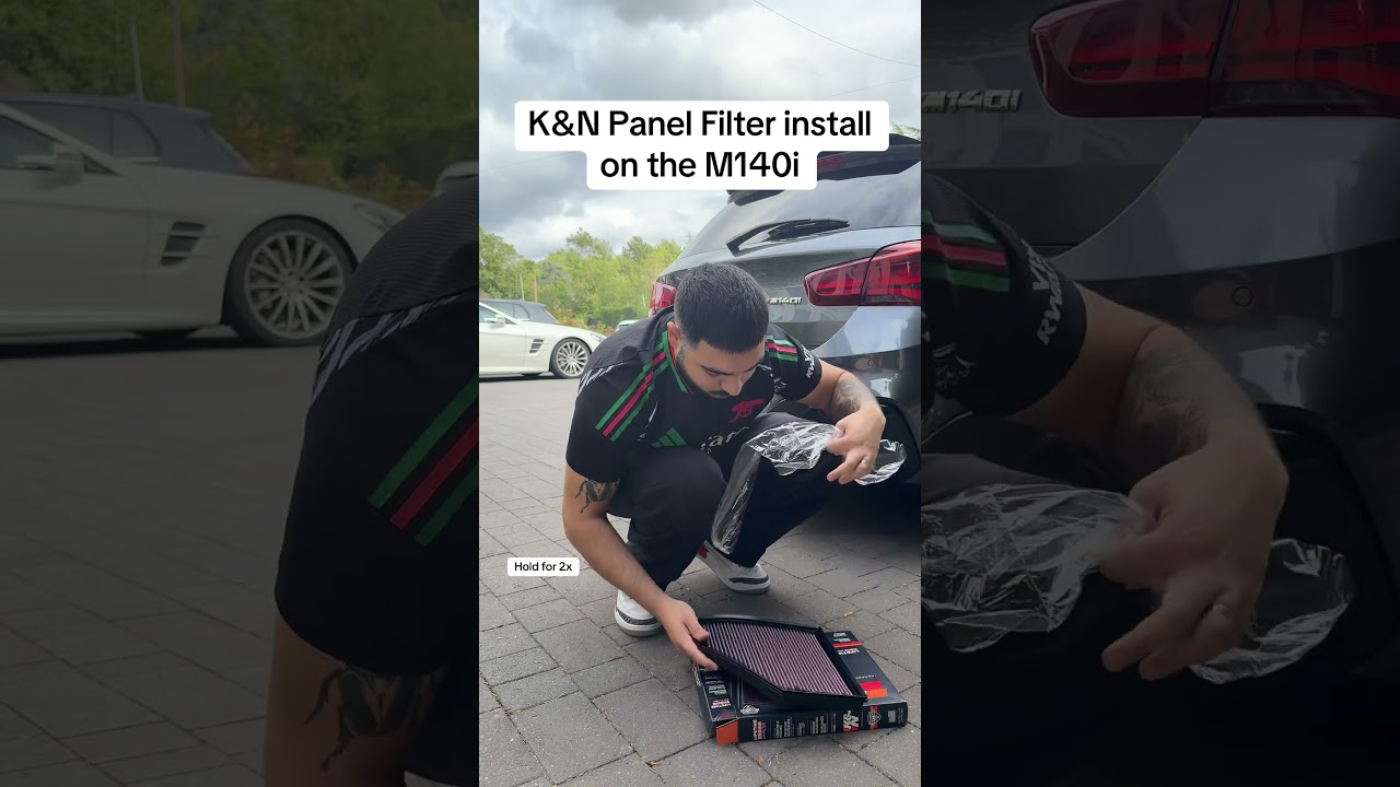 How to install a K&N panel filter on a BMW M140i