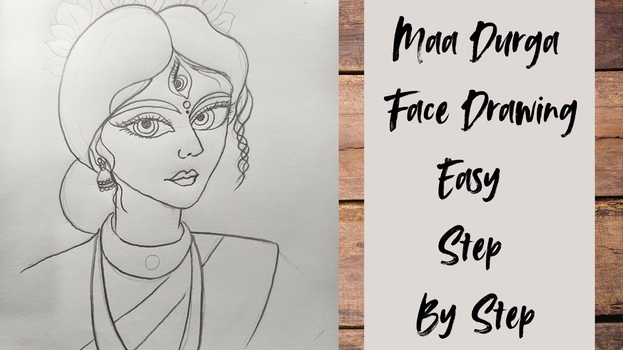 How to Draw Durga Maa 🙏 Face | Simple & Easy for Beginners ||