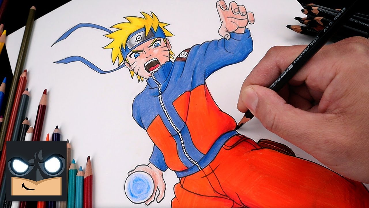 how to draw naruto sage mode with color