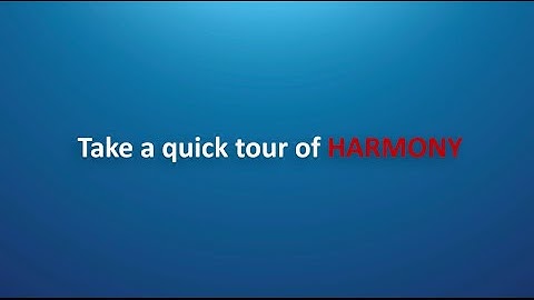 How to use Harmony Video Tutorial