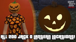 ALL 200 JACK O' LANTERN LOCATIONS! HALLOWEEN PUMPKIN DAILY COLLECTIBLE! (GTA 5 ONLINE GUIDE)