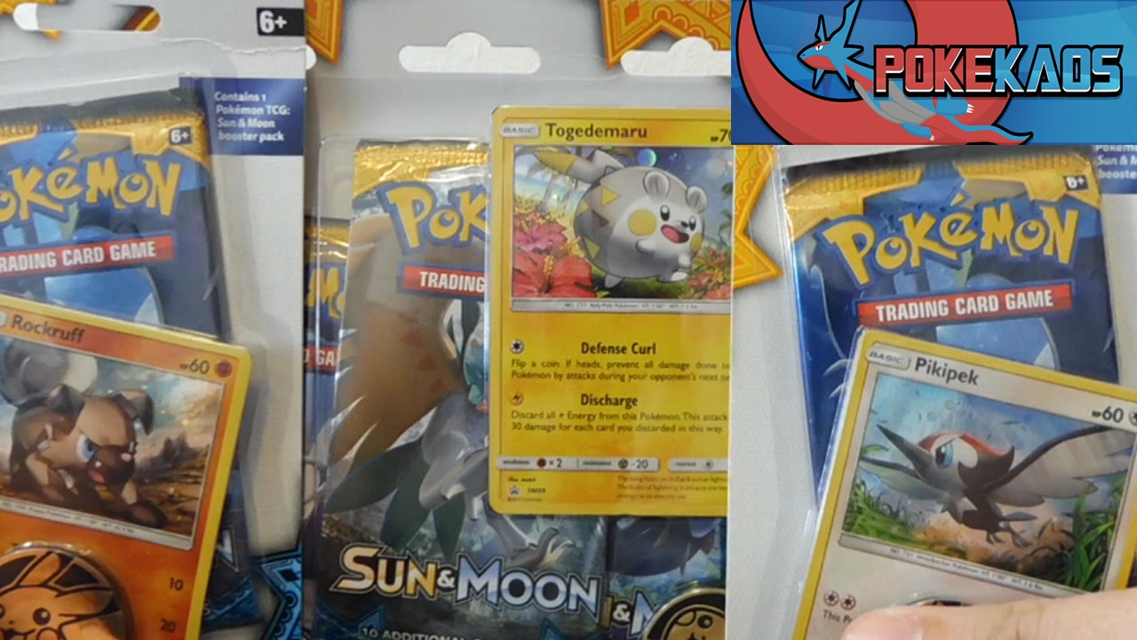Pokemon TCG Opening Sun and Moon Base Set Blister Packs (5 Packs Total ...