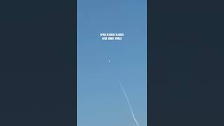 Space X rocket launch over Disney World!! 🚀✨ #florida #space #rocket #rocketlaunch #spacex #orlando