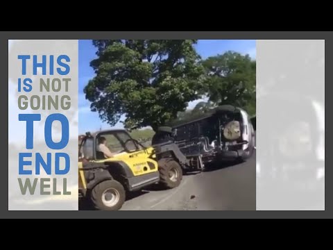 😱 Farmer Flips Illegally Parked Car with Telehandler! | Ultimate Revenge | Toppers