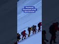 Shocking footage shows 'recklessly' long queues at top of Everest