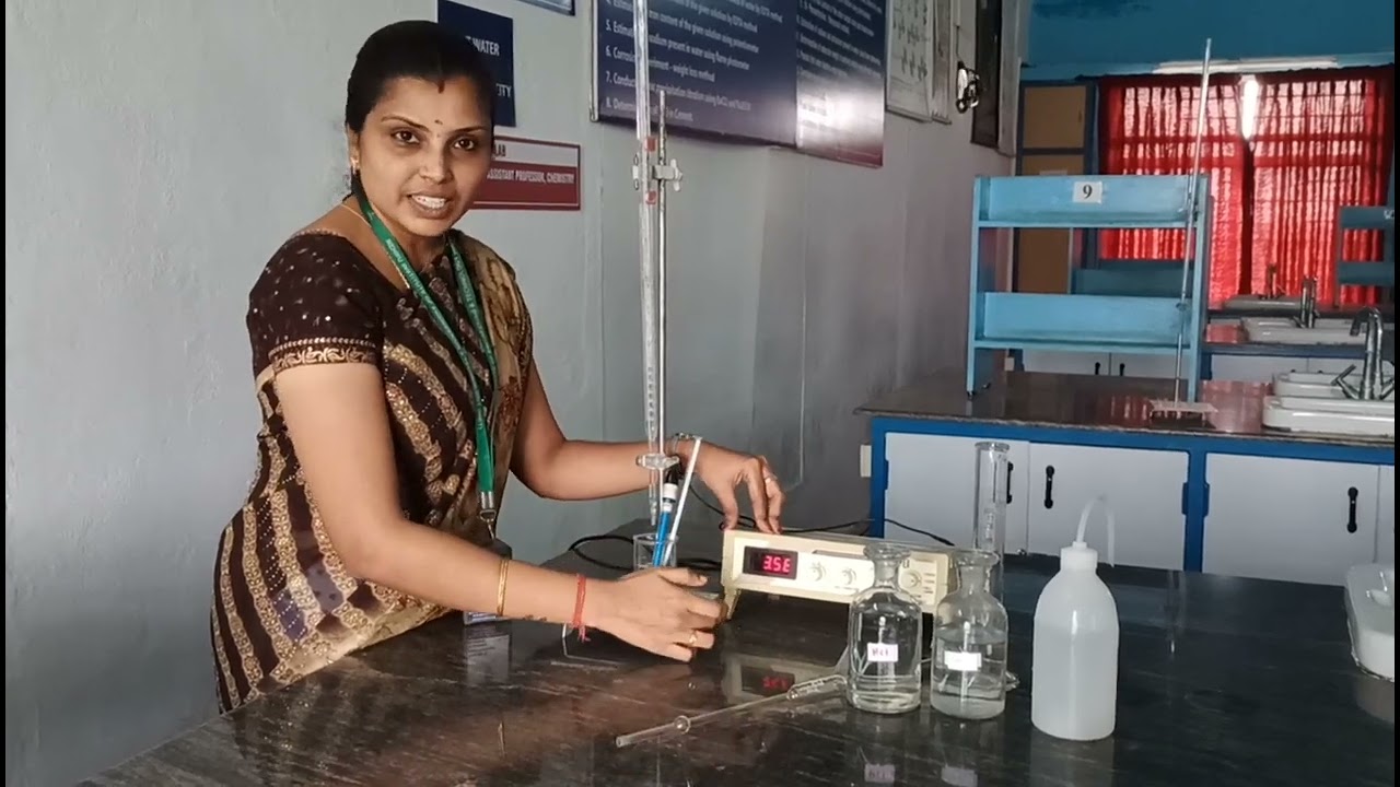 Conductometric titration of strong acid with strong base