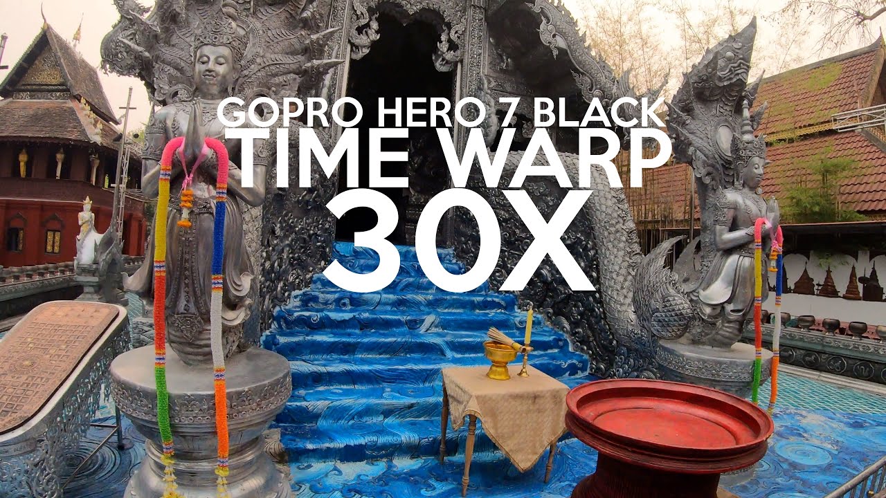 GoPro Hero 7 Black Time Warp 30X Wualai Saturday Walking Street in 4K