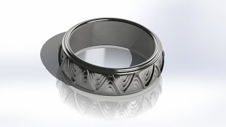 Complex Patterns on Ring on Sphere | Advanced SolidWorks 3D Modeling Tutorial