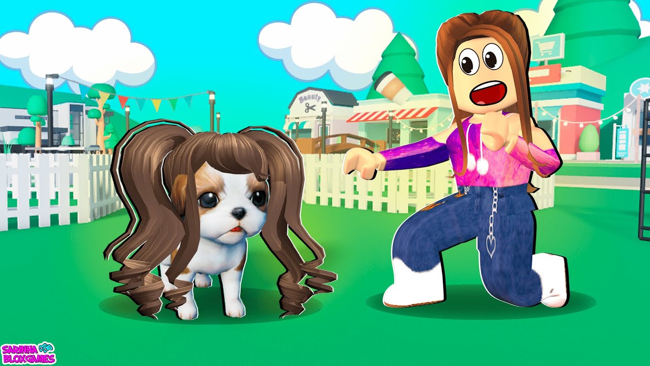 VIREI UMA CACHORRINHA E FUI ABANDONADA - PET PARTY 🎉ROBLOX