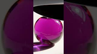 Glass Plum ASMR Cut | Crystal Fruit Slicing Sounds🔥