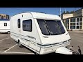 Обзор прицепа дачи. Swift Meridian-480 Luxe. Цена 395 тыс. Год выпуска 2000. Трёхместный караван.