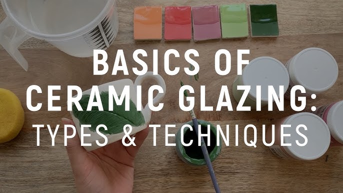ceramic painting 🎨 how to paint and glaze ceramics. pottery at home for  beginners 