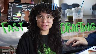 fast drafting my fantasy novel (or... trying to) // writing vlog! (pt 1)